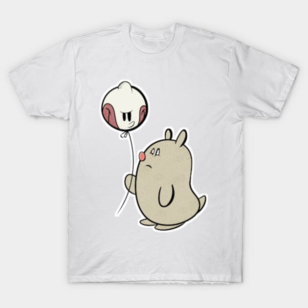 Hamster with Ballon T-Shirt by davidfeci